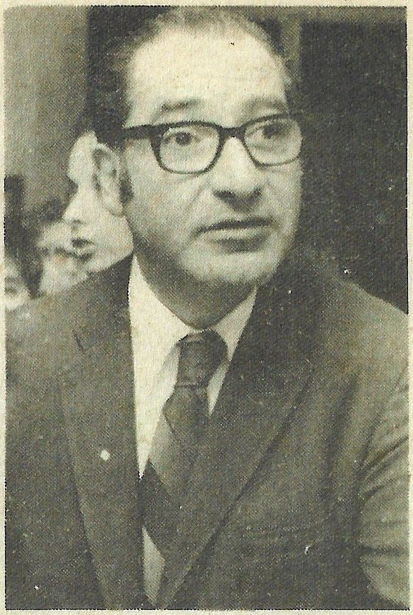 Black-and-white portrait of Dr. Edward I. Ciaccio wearing glasses, a suit, and a tie.